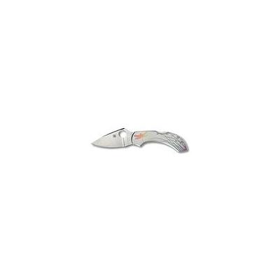 Spyderco C28PT Dragonfly Tattoo with Plain Edge Blade, Stainless Steel