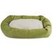 Majestic Pet Products Villa Sherpa Bolster Polyester/Cotton in Green | 7 H x 19 W x 24 D in | Wayfair 78899554058