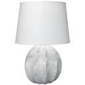 Jamie Young Urchin Coastal Matte White Ceramic Table Lamp