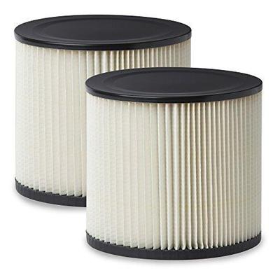 Wet Multi-Fit VF2007TP Standard Cartridge Filter for Wet Dry Shop Vacuum, 2-Pack