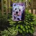 Caroline's Treasures Cristiano Whatsup Westie 2-Sided Garden Flag, Polyester in Gray | 15 H x 11 W in | Wayfair 7400GF