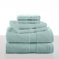 Martex Ringspun 6 Piece Towel Set Terry Cloth/100% Cotton in Green/Blue | 30 W in | Wayfair 079465027518