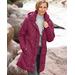 Blair Women's Rushmore Water-Resistant Quilted Parka - Purple - PM - Petite