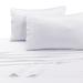 Tribeca Living 300 Thread Count Extra Deep Pocket Sheet Set Rayon from Bamboo/Rayon in White | 94 H x 66 W in | Wayfair BAMB300SSTWWH