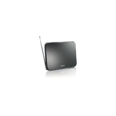 SDV6224 Antenne TV numérique d'intérieur amplificateur 42dB (HDTV/UHF/VHF/FM) avec filtre anti-inter