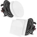 PYLE 10” Ceiling Wall Mount Speakers - Pair of 2-Way Full Range Sound Stereo Speaker Audio System Flush Design w/ Electronic Crossover Network 35Hz-20kHz Frequency Response & 250 Watts Peak - PDIC106