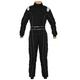 New Adult Karting/Race/Rally One Piece Suits Poly Cotton 8 Brilliant Colors (Black, Small)