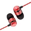 Soundmagic E50C Professional Sound Isolating Earphones, In-Ear Monitors, Wired Earbuds Headphones, HiFi Stereo,3.5mm Jack, With Mic, Red