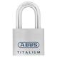 ABUS Mechanical 96TI/50 KA 7565 Titanium Open Shackle Padlock, KA7565, 60 mm