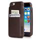 Vaultskin ETON ARMOUR iPhone Case with Leather Wallet (Brown, iPhone 6(S))