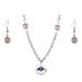 Milwaukee Brewers Crystals from Swarovski Baseball Necklace & Earrings