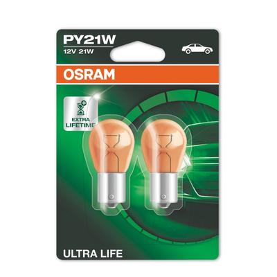 OSRAM Glühlampe, Blinkleuchte ULTRA LIFE Rückfahrleuchte,Glühlampe, 2x 7507ULT-02B