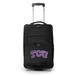 MOJO Black TCU Horned Frogs 21" Softside Rolling Carry-On Suitcase