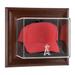 Los Angeles Angels Brown Framed Wall-Mounted Logo Cap Case