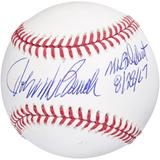 Johnny Bench Cincinnati Reds Autographed Baseball with "MLB Debut 8/28/67" Inscription