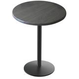 Holland Bar Stool Bar Outdoor Table Metal in Gray/White/Black | 36 H x 36 W x 36 D in | Wayfair OD214-2236BWOD36RChar