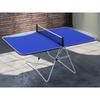 Butterfly Family Mini Foldable Indoor Table Tennis Table Wood/Steel Legs in Blue | 24 H x 54 W x 35 D in | Wayfair TFAMBL
