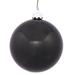 The Holiday Aisle® Holiday Décor Ball Ornament Plastic in Black | 12" | Wayfair HLDY3855 32575967