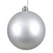 Mercury Row® Holiday Décor Ball Ornament Plastic in Gray/Yellow | 8" | Wayfair 84FE056304B44F51ADFFA8BA5C9E3542