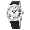 Stuhrling Original Winchester Advanced Men's Quartz Watch with Silver Dial Analogue Display and Black Leather Strap 881.01