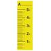 RetailSource Growth Chart Plastic in Yellow | 60 H x 22 W in | Wayfair ZY-JT001-M