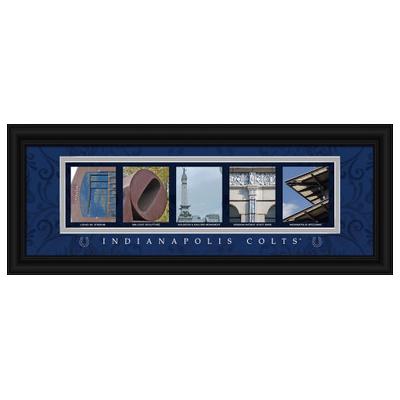 Indianapolis Colts Framed Letter Art