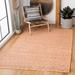 White 96 x 0.63 in Area Rug - Highland Dunes Arria Polka Dots Handmade Flatweave Orange/Natural Area Rug Cotton/Jute & Sisal | Wayfair