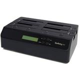 StarTech 4-Bay USB 3.0 eSATA to SATA Standalone Drive Duplicator Dock (Black) SATDOCK4U3RE