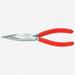 Knipex 5 Snipe Nose Side Cutting Pliers (Radio Pliers) - Chrome Plastic Grip