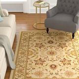 White 43.2 x 0.43 in Area Rug - Charlton Home® Klose Oriental Cream/Brown/Burgundy Area Rug Polypropylene | 43.2 W x 0.43 D in | Wayfair