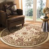 White 43.2 x 0.43 in Area Rug - Charlton Home® Klose Oriental Cream/Brown/Burgundy Area Rug Polypropylene | 43.2 W x 0.43 D in | Wayfair