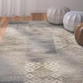 Gray 79 x 0.22 in Area Rug - Union Rustic Aderemi Southwestern Stone Area Rug Polyester/Viscose/Cotton | 79 W x 0.22 D in | Wayfair