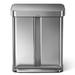 Simplehuman 58L/15.3 Gallon Hands-Free Dual Compartment Recycling Kitchen Step Trash Can w/ Lid Stainless Steel in White | Wayfair CW2107