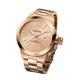 TW Steel Canteen Unisex Quartz Watch with Rose Gold Dial Analogue Display and Rose Gold Stainless Steel Rose Gold Plated Bracelet CB402