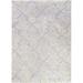 Gray/White 96 x 0.35 in Area Rug - Corrigan Studio® Villa Court Geometric Handloomed Ivory/Gray Area Rug Viscose | 96 W x 0.35 D in | Wayfair