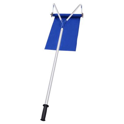 Costway 21 Feet Adjustable Aluminium Snow Roof Rake with Wheels and Oxford Slide