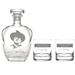 Rolf Glass John Wayne 3 Piece Whiskey Decanter Set Glass | 8.5 H x 6 W in | Wayfair 816920
