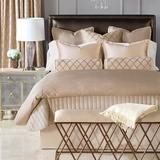 Eastern Accents Bardot Reversible Comforter Polyester/Polyfill in White/Yellow | King Comforter | Wayfair DVK-349T