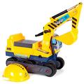 boppi Ride On Children's Digger with Hard Hat | Sit-On Tractor Toys for Kids 12 Months & Up | Yellow