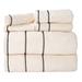 Plymouth Home 6-Piece Cotton Towel Set - Bathroom Accessories w/ Bath Towels, Hand Towels, & Wash Cloths Terry Cloth/ in Gray/White | Wayfair