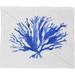 East Urban Home Sea Coral Fleece by Laura Trevey Throw Blanket Polyester | 80 W in | Wayfair HACO5184 33750080