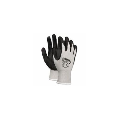 Memphis Economy Foam Nitrile Gloves, Medium, Gray/Black, Dozen (CRW9673M)