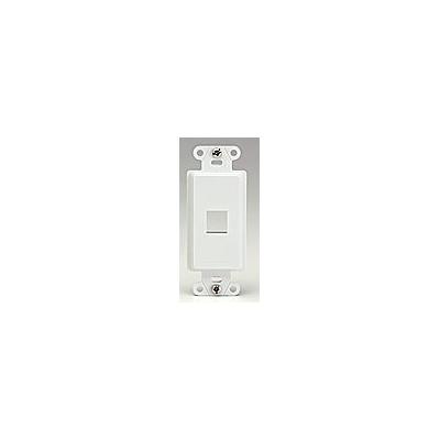 OnQ Decorator Strap 1-Port White