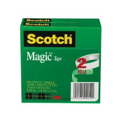 3/4" x 2592" Magic Tape, 3" Core- Clear (2 per Pack)