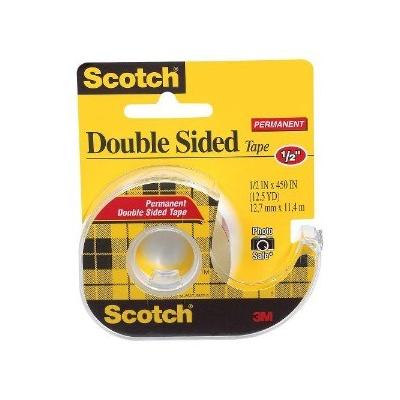 Double-sided Tape 1/2in x 450in, Clear