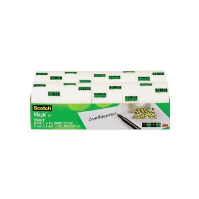 Magic Tape 18 Roll Cabinet Bulk Pack - 18 Per Pack, Clear