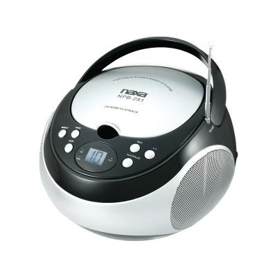Portable CD Player with AM/FM Radio, Black, NPB251