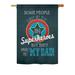 Breeze Decor Superhero Dad 2-Sided Polyester House/Garden Flag Metal in Blue/Red | 40 H x 28 W in | Wayfair BD-FD-H-115104-IP-BO-DS02-US