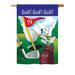 Breeze Decor Golf 2-Sided Polyester House/Garden Flag Metal in Blue/Green/Red | 40 H x 28 W in | Wayfair BD-SP-H-109043-IP-BO-DS02-US