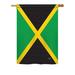 Breeze Decor Jamaica 2-Sided Polyester House/Garden Flag Metal in Green/Black | 40 H x 28 W in | Wayfair BD-CY-H-108125-IP-BO-DS02-US